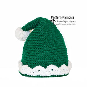 Crochet Pattern Elf Hat, Holiday Hat, Elf Cap, Christmas Elf Hat