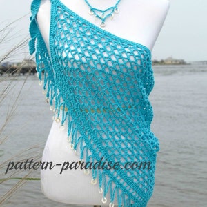 Crochet Pattern for Shawl/Wrap, Reggae Dreams, PDF 15-191 INSTANT DOWNLOAD