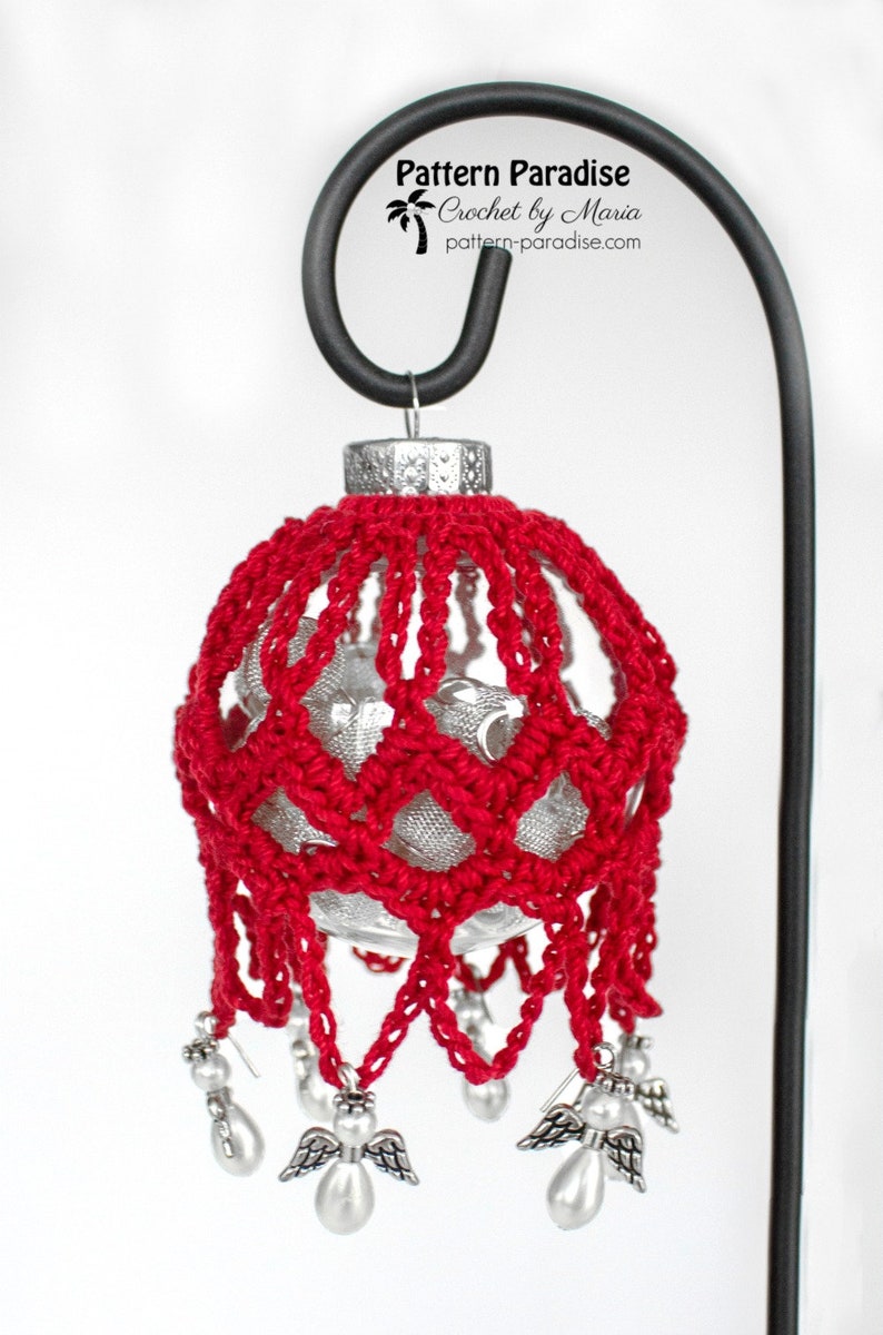 Crochet Pattern Christmas Ornament Ball Covers Christmas Etsy