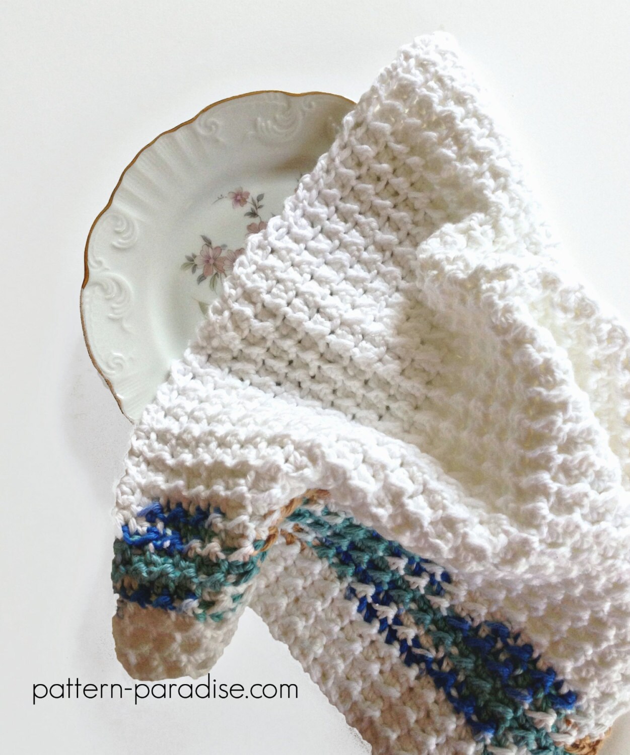 Crochet Pattern Potholder Dishtowel Oven Mitt PDF 12112 Etsy