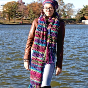 Crochet Pattern for Super Scarf Autumn Sunset PDF 16-270S image 2