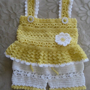 Crochet Pattern for Daisy Tank and Shorts Set, Baby Girl, PDF 12-023 INSTANT DOWNLOAD image 2