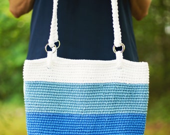 Crochet Pattern Tote Beach Bag, Pacific PDF 16-263