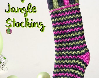 Patrón de crochet para calcetín navideño PDF14-160 DESCARGA INSTANTE