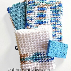 Crochet Pattern Potholder Dishtowel Oven Mitt PDF 12-112 INSTANT DOWNLOAD