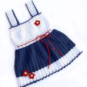 Crochet Pattern Sundress or Jumper Sizes from Newborn to 5T PDF 14-140 image 2