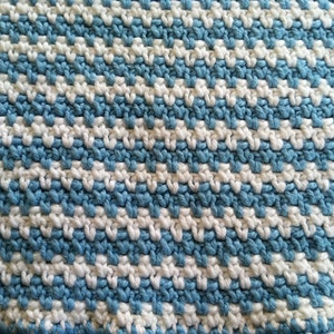 Crochet Pattern Baby Blanket Afghan, Ocean Breeze PDF 12-042 INSTANT DOWNLOAD image 2