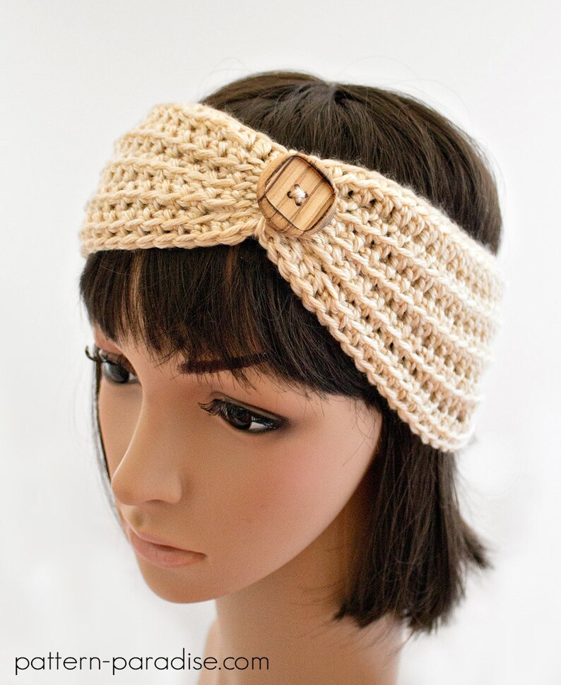 Crochet Pattern for Headband, Ear Warmer Turban PDF 16-267 image 2