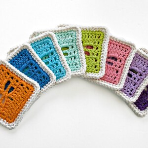 Crochet Pattern Dragonfly Coasters PDF 17-303 image 4