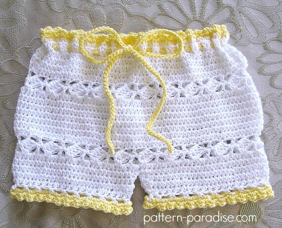 Pantalon corto crochet niña new arrivals