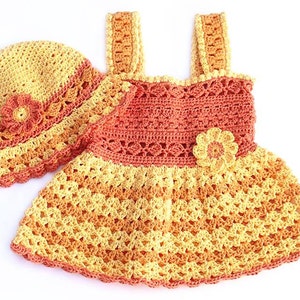 Crochet Pattern Sundress or Jumper Sizes from Newborn to 5T PDF 14-140 image 4