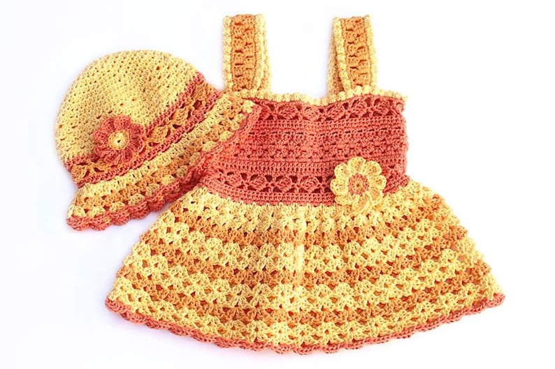 Crochet Pattern Sundress or Jumper Sizes from Newborn to 5T PDF 14-140 image 4