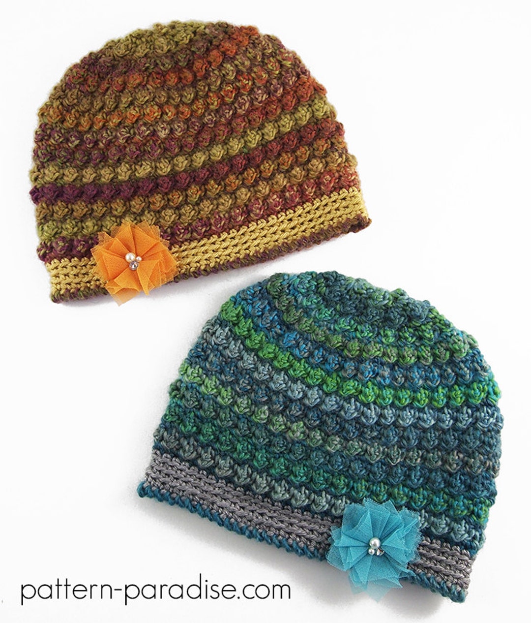 Crochet Pattern for Beanie Bobbleberry, Child and Adult PDF 16-254 - Etsy