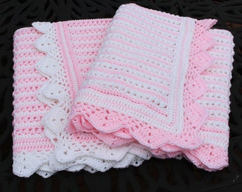 Crochet Pattern Baby Blanket Afghan Throw Pearls & Lace PDF 14-135 INSTANT DOWNLOAD