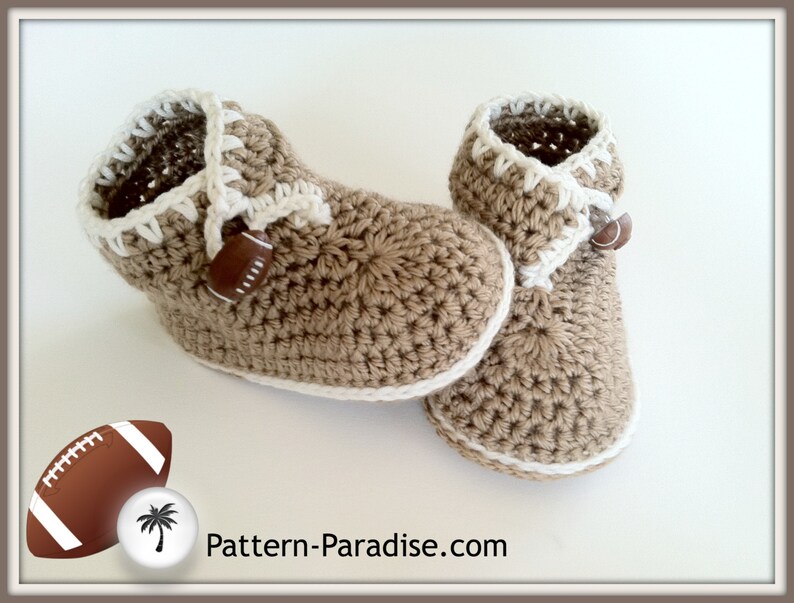 Crochet Pattern Baby Booties, Sweet Feet Slippers Shoes, PDF 12-036 INSTANT DOWNLOAD image 1