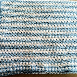 Crochet Pattern Baby Blanket Afghan, Ocean Breeze PDF 12-042 INSTANT DOWNLOAD image 1