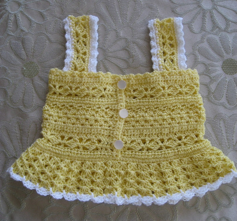 Crochet Pattern for Daisy Tank and Shorts Set, Baby Girl, PDF 12-023 INSTANT DOWNLOAD image 4