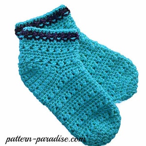 Crochet Pattern X Stitch Slipper Socks PDF 15-208 INSTANT DOWNLOAD
