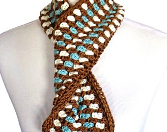 Crochet Pattern for Diamonds & Gems Cowl, Scarf, Neck Warmer, Woman's Scarf, Man's Scarf