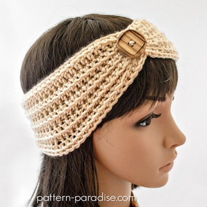Crochet Pattern for Headband, Ear Warmer Turban PDF 16-267 image 1