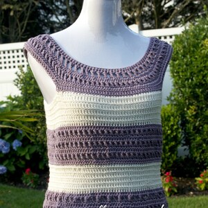 Crochet Pattern for Tank Top, X Stitch, PDF 15-195 INSTANT DOWNLOAD image 2