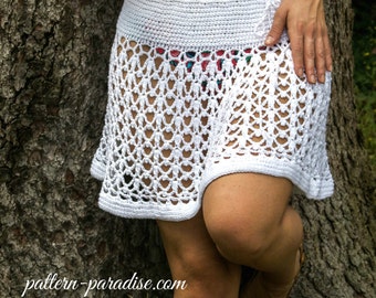Crochet Pattern for Poncho Wrap & Beach Skirt, convertible, PDF 15-194 INSTANT DOWNLOAD