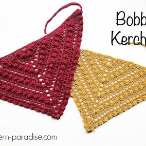 Crochet Pattern for Kerchief Headband,  PDF 16-230 INSTANT DOWNLOAD