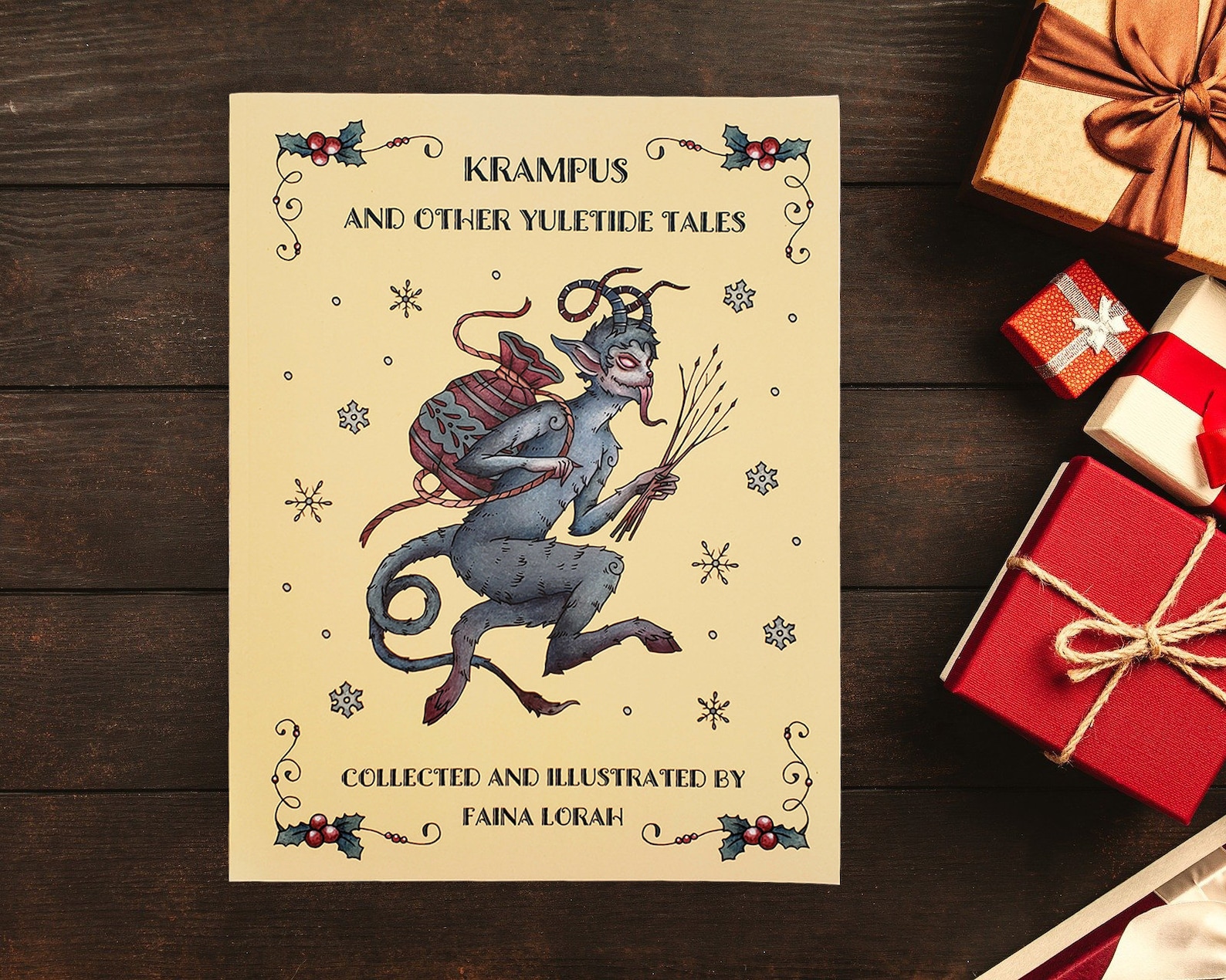 Krampus and Other Yuletide Tales - Illustrated Krampus Book - Creepy Christmas Tales