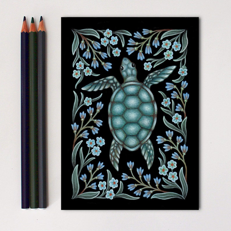sea-turtle-art-print-watercolor-painting-print-sea-turtle-etsy