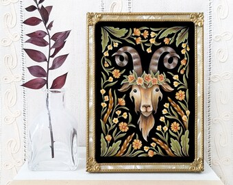 Goat Folk Art | Etsy