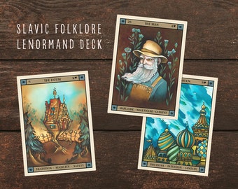 Slavic Folklore Lenormand - Deluxe Edition - Fairy Tale Oracle Cards - Russian Lenormand Deck