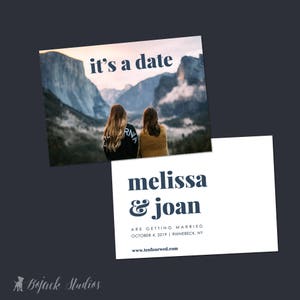 Foto Save the Date, Save Our Date Karte, Moderne Save the Date, Hochzeitsanzeige, Landschaft Save the Date, Verlobungsfoto, SD012