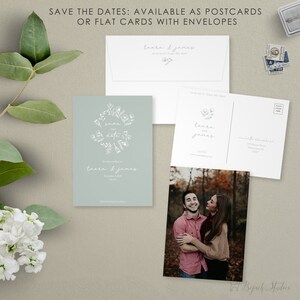 Datum-Karte, Hochzeit Postkarte, moderne retten das Datum speichern unsere Datum gedruckt Foto speichern das Datum,