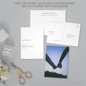 Datum-Karte, Hochzeit Postkarte, moderne retten das Datum speichern unsere Datum gedruckt Foto speichern das Datum,