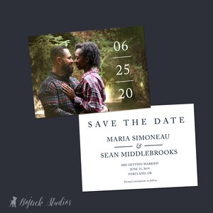 Foto Save the Date, Save Our Date Karte, Hochzeit STD, Hochzeitsanzeige, Landschaft Save the Date, Verlobungsfoto, SD001