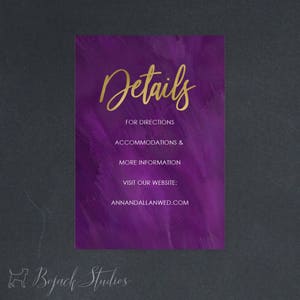 Scheda informativa sull'invito al matrimonio ad acquerello, scheda del sito Web del matrimonio, scheda di direzione del matrimonio, invito all'acquerello di nozze moderno dipinto 18020