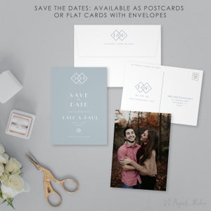 Datum-Karte, Hochzeit Postkarte, moderne retten das Datum speichern unsere Datum gedruckt Foto speichern das Datum,