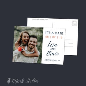 Save the Date Postcard, Save Our Date Postcard, Photo Save The Date, Wedding STD, Wedding Announcement, Photo de fiançailles, SD002