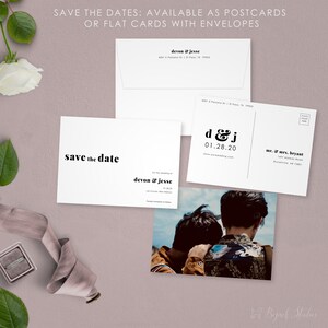 Datum-Karte, Hochzeit Postkarte, moderne retten das Datum speichern unsere Datum gedruckt Foto speichern das Datum,