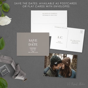 Datum-Karte, Hochzeit Postkarte, moderne retten das Datum speichern unsere Datum gedruckt Foto speichern das Datum,