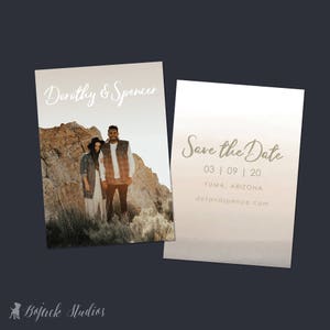 Foto Save the Date, Save Our Date Karte, Hochzeit STD, Hochzeit Ankündigung, Portrait Save the Date, Verlobungsfoto, SD004
