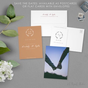 Datum-Karte, Hochzeit Postkarte, moderne retten das Datum speichern unsere Datum gedruckt Foto speichern das Datum,
