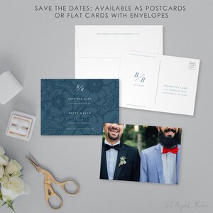 Datum-Karte, Hochzeit Postkarte, moderne retten das Datum speichern unsere Datum gedruckt Foto speichern das Datum,