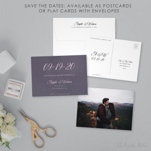 Datum-Karte, Hochzeit Postkarte, moderne retten das Datum speichern unsere Datum gedruckt Foto speichern das Datum,