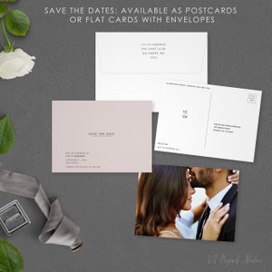 Datum-Karte, Hochzeit Postkarte, moderne retten das Datum speichern unsere Datum gedruckt Foto speichern das Datum,
