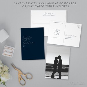 Datum-Karte, Hochzeit Postkarte, moderne retten das Datum speichern unsere Datum gedruckt Foto speichern das Datum,