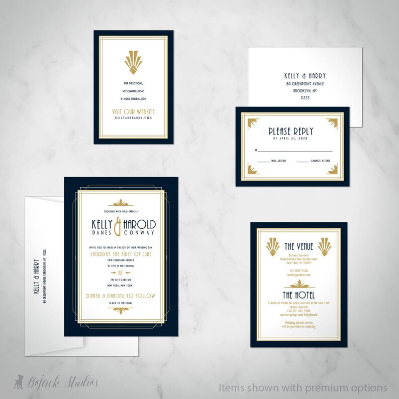 DIY Invitation Wedding Shower Invitation Custom Printed Bridal Shower Invitation Printable Digital Download Fitzgerald Art Deco