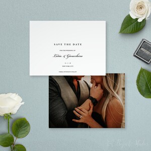 Datum-Karte, Hochzeit Postkarte, moderne retten das Datum speichern unsere Datum gedruckt Foto speichern das Datum,