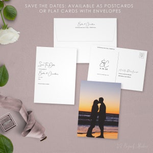 Datum-Karte, Hochzeit Postkarte, moderne retten das Datum speichern unsere Datum gedruckt Foto speichern das Datum,