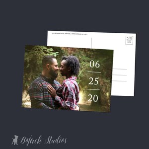 Save the Date Postcard, Save Our Date Postcard, Photo Save The Date, Wedding STD, Wedding Announcement, Photo de fiançailles, SD001